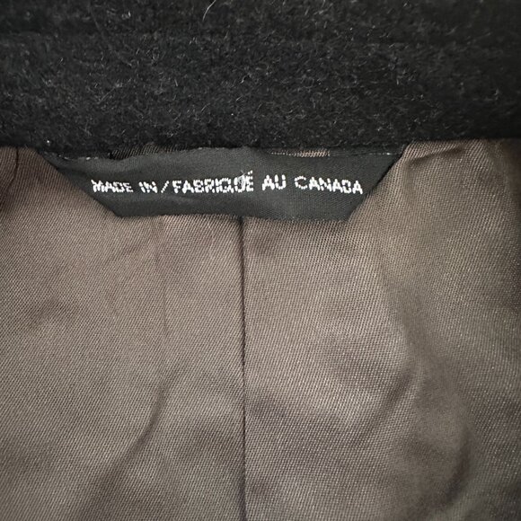 Unisex Wool Cashmere Blend Blazer Style Coat sz 40R - Marled Black - Picture 11 of 13